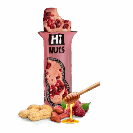 HiNUtS Himbeer‑Riegel (50 g) – fruchtiger Protein-Kick