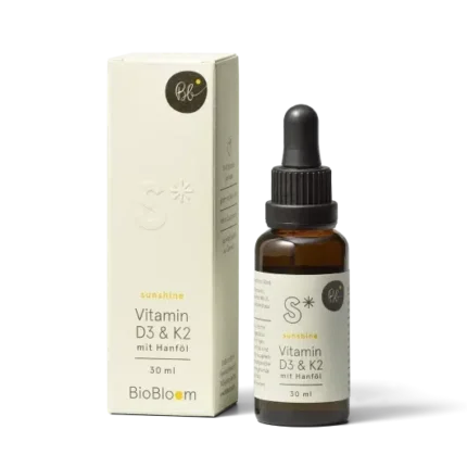 BioBloom Vitamin D3 & K2 mit Hanföl